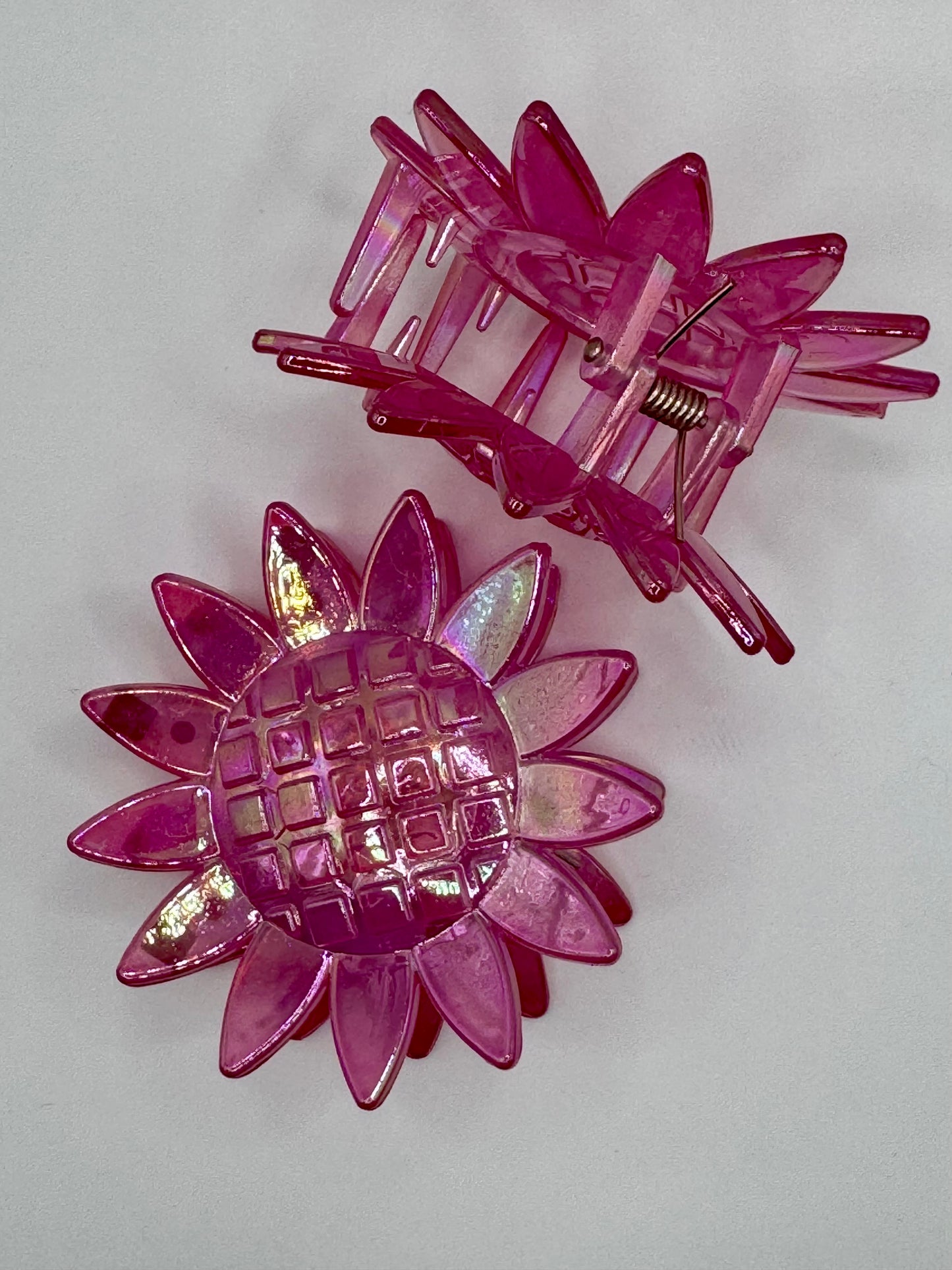 Pink Flower Hair Clip