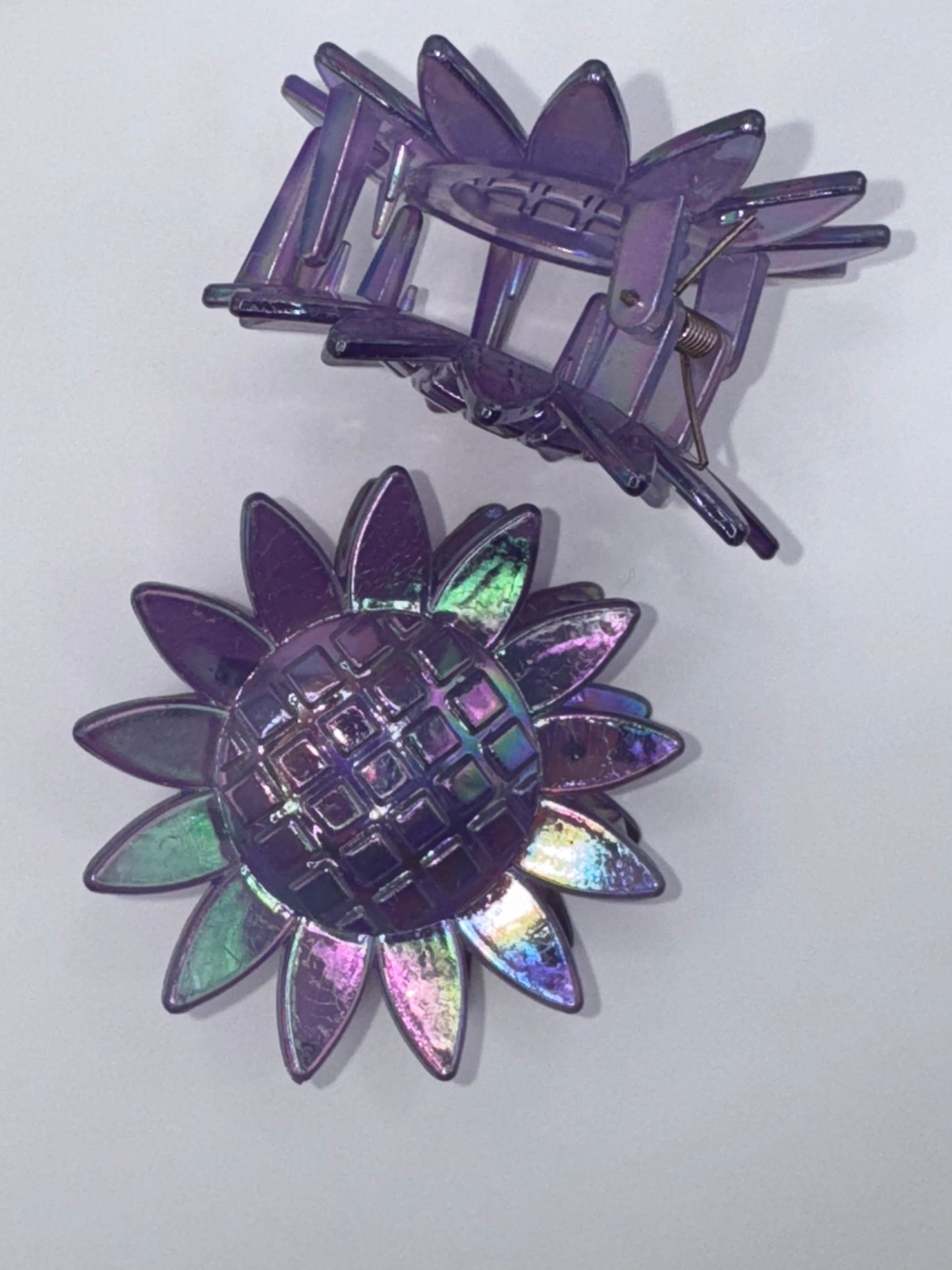 Purple Flower Hair Clip