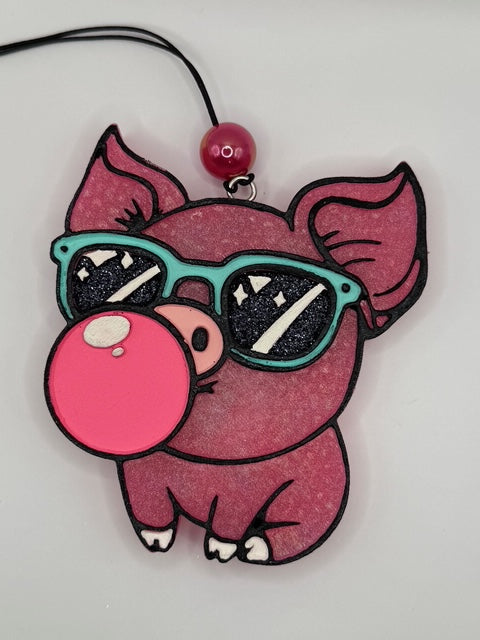 Bubblegum Piggy | Car Freshie